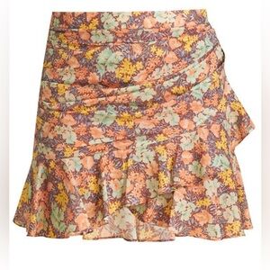 Veronica Beard Floral Lyndsay Ruffle Skirt Like New Size 4